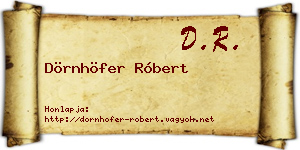 Dörnhöfer Róbert névjegykártya